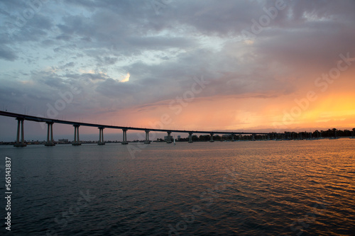 sunset over the bridge © Igor
