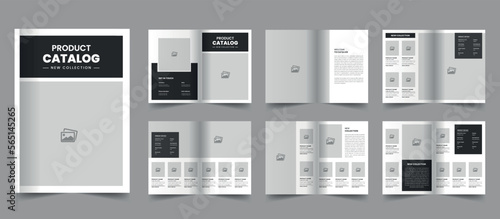 Minimal product Catalog template and business catalogue design, minimal magazine, brochure, presentation layout