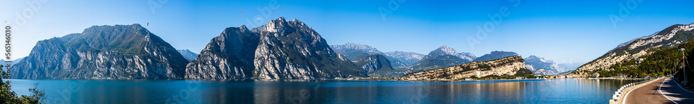 landscape at the lake garda in italy