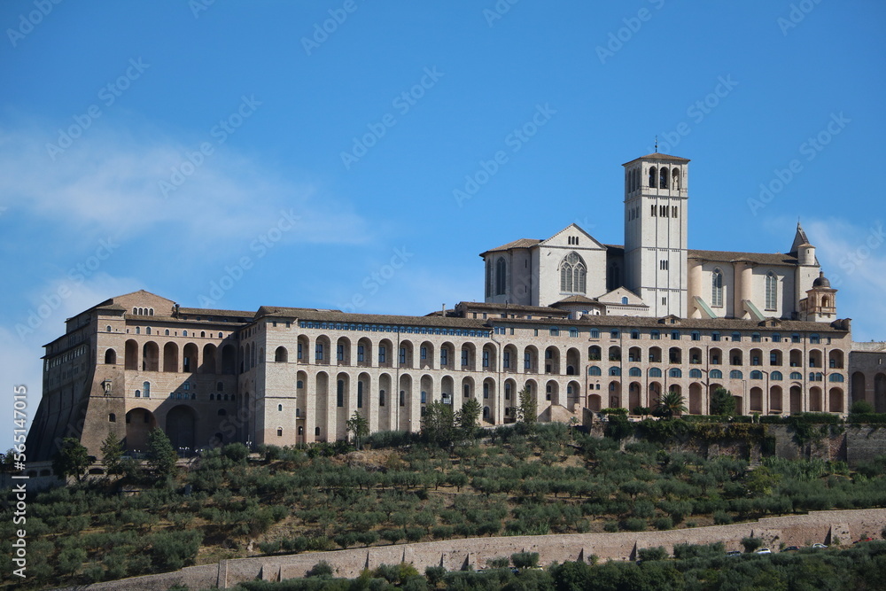 Lower Church and Upper Church of Basilica San Francesco in Assisi, Umbria Italy