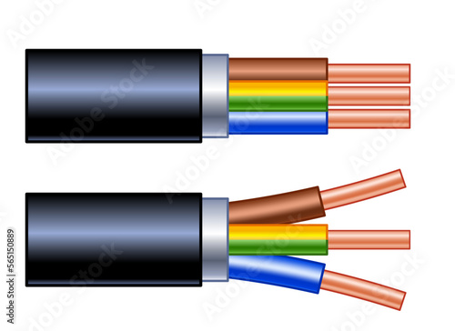 Electrical cable illustration