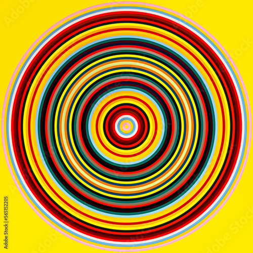 abstract colored circle lines motion blurred