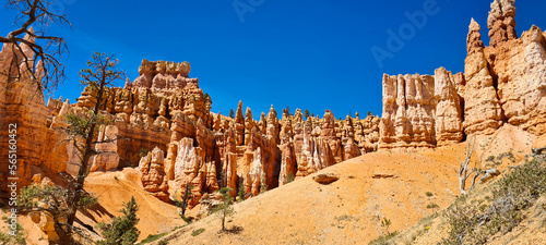 Bryce national park with its mythical rockformations, usa, spring