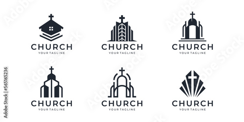 set church minimal logo icon designs.