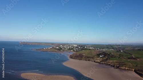 Wallpaper Mural aerial view of Padstow and the doom bar cornwall england uk  Torontodigital.ca