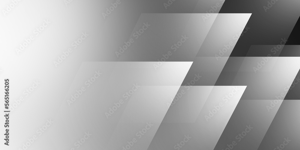 Grey white abstract background geometry shine and layer element for presentation design