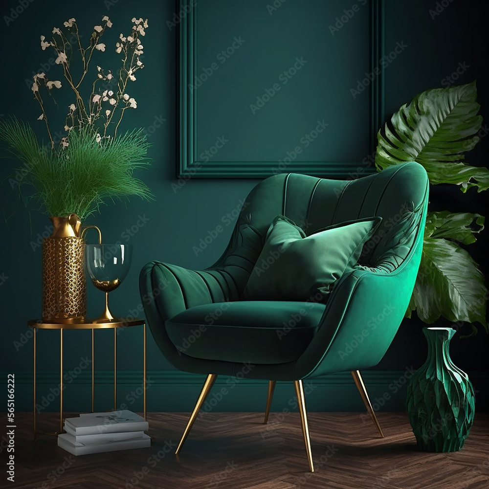 Deep green chair hotsell