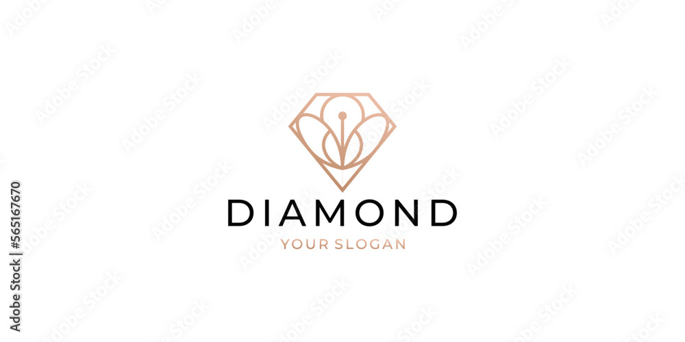 simple minimalist diamond gem round line shape design. simple minimalist diamond gem round line shape design.