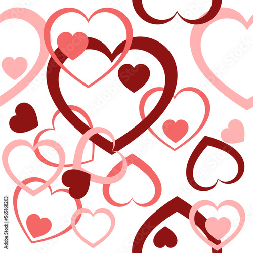 Postcard Happy Valentine's Day. Happy holiday. Declaration of love