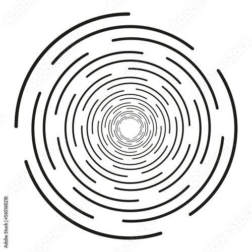 Abstract technological circle. Digital business. Vector illustration.