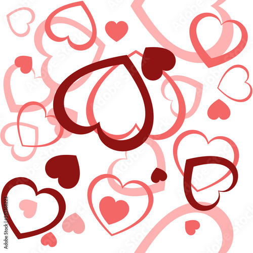 Postcard Happy Valentine's Day. Happy holiday. Declaration of love