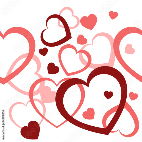 Postcard Happy Valentine's Day. Happy holiday. Declaration of love