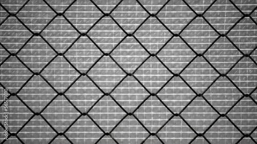 gray background, metal mesh close-up in the photo