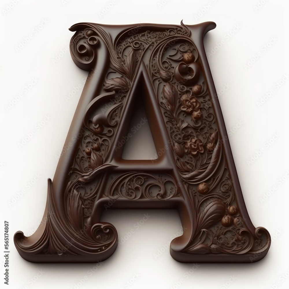 The letter A, alphabet capital letter А - White background, alphabet ...