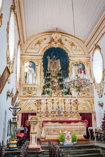 Sao Joao del Rei, Minas Gerais, Brazil: Street view inside Nossa Senhora das Merces church