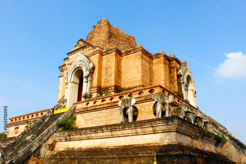 Wat Chedi Luang - Temple of the Great Stupa. Chiang Mai, Thailand Wat Chedi Luang - Temple of the Great Stupa. Chiang Mai, Thailand