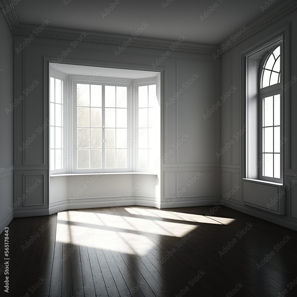 Fototapeta premium empty room with window