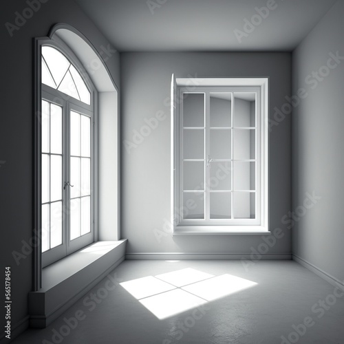 empty white room