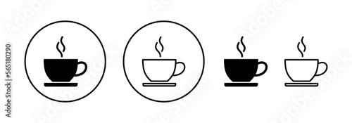 Tableau sur toile coffee cup icon vector for web and mobile app