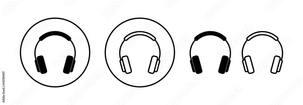 Headphone icon vector for web and mobile app. headphone sign and symbol Headphone icon vector for web and mobile app. headphone sign and symbol