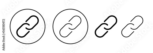 Link icon vector for web and mobile app. Hyperlink chain sign and symbol