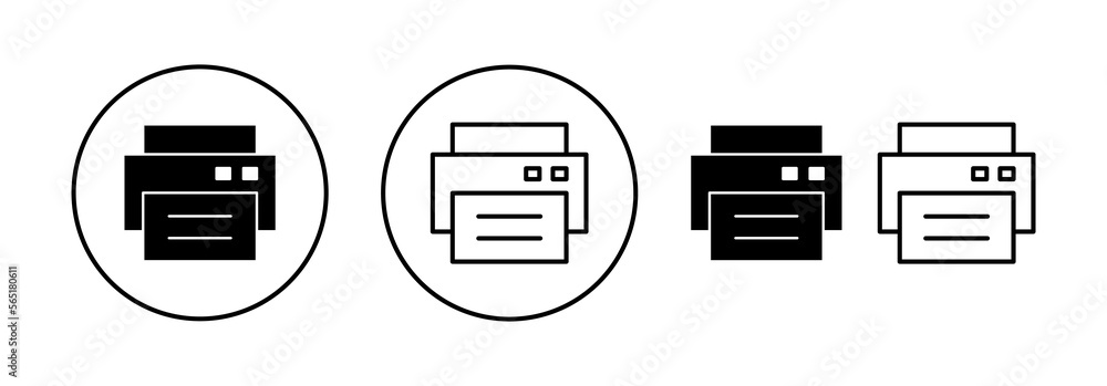 Print icon vector for web and mobile app. printer sign and symbol