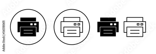 Print icon vector for web and mobile app. printer sign and symbol