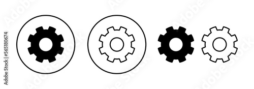 setting Icon vector for web and mobile app. Cog settings sign and symbol. Gear Sign