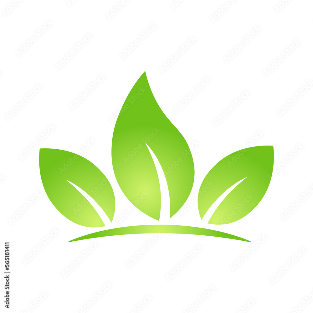 Eco green leaf icon Bio nature green eco symbol for web and business Eco green leaf icon Bio nature green eco symbol for web and business