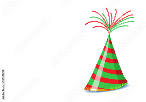 Party Hut Vorlage für Einladungskarten,
Vektor Illustration isoliert auf weißem Hintergrund
