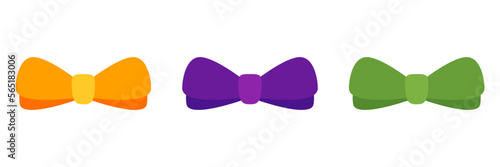 Bow Tie in flat style isolated