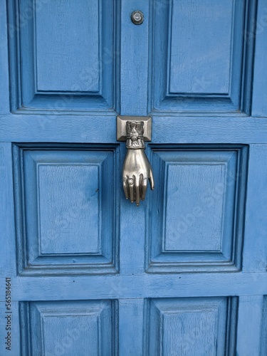 Blue Door Hand Knocker
