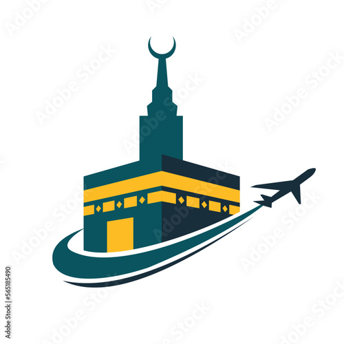 kabah travel logo template vector design