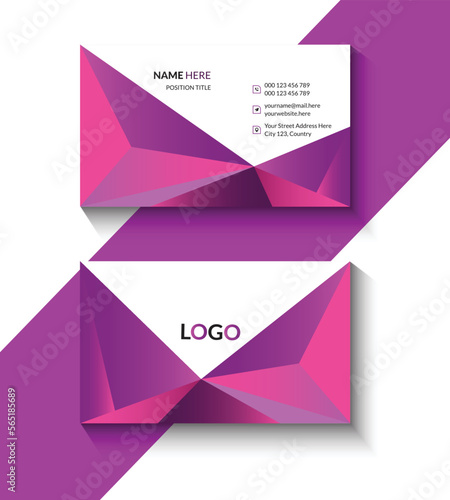 Modern Vector Business Card Template Design