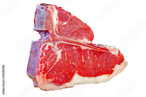T Bone steak raw photo