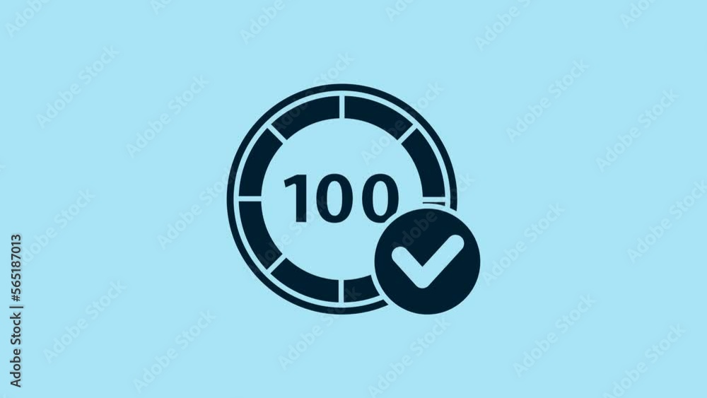 Blue Casino chips icon isolated on blue background. Casino gambling. 4K Video motion graphic animation Blue Casino chips icon isolated on blue background. Casino gambling. 4K Video motion graphic animation