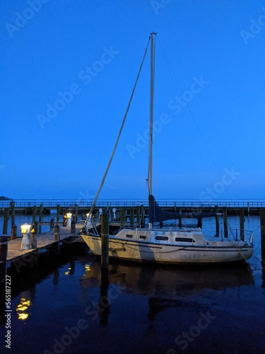 boat in the harbor