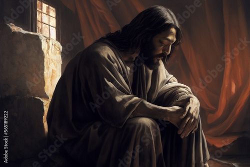 Jesus Contemplating the Struggle of Man