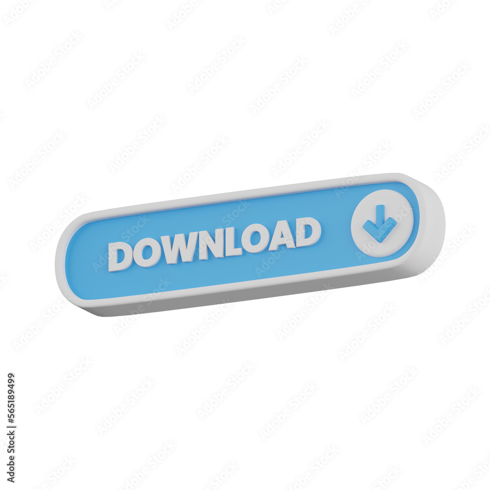 Download Button 3D Illustration Download Button 3D Illustration