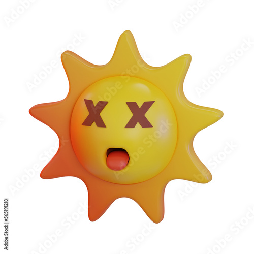 Sun Cross Eye 3D Emoji