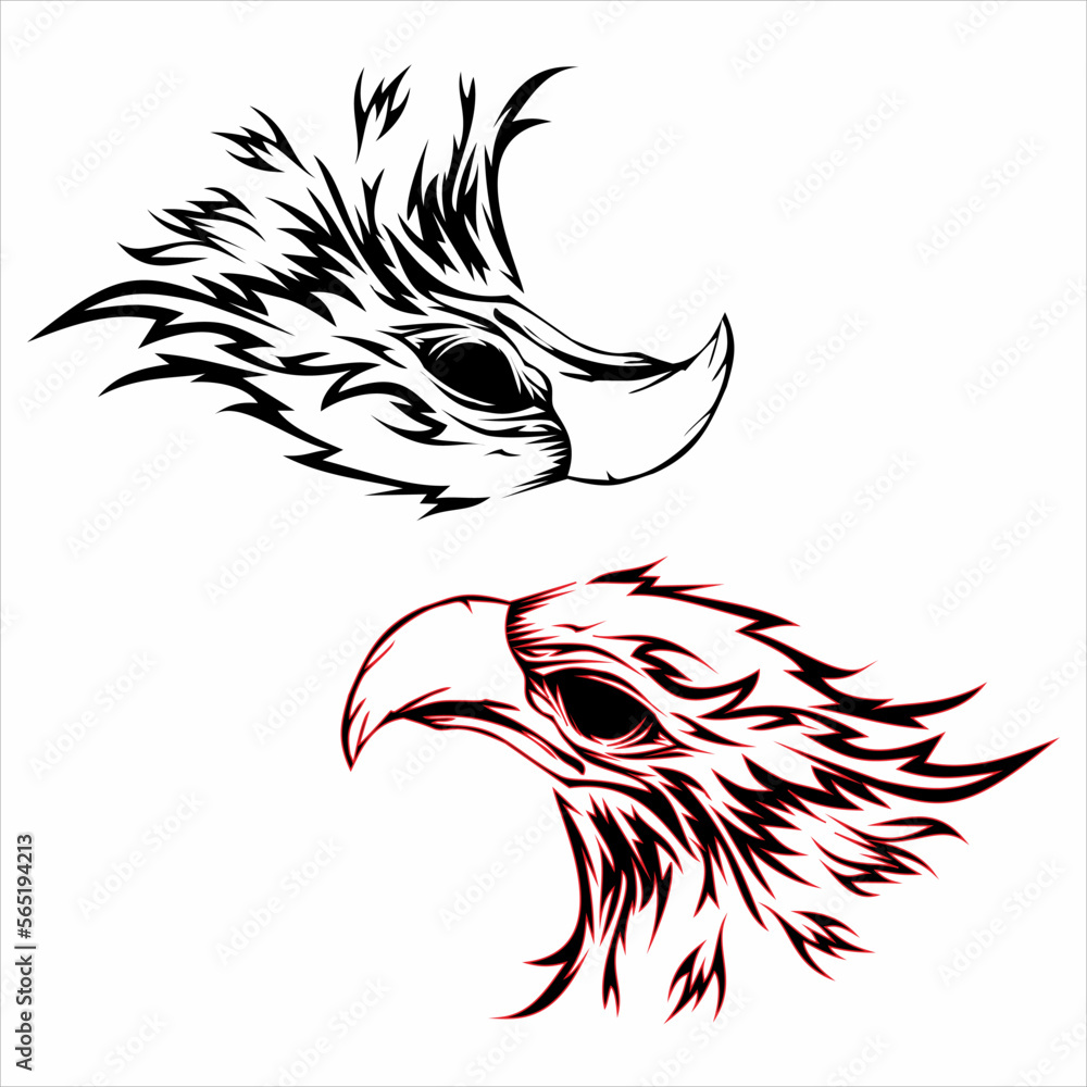 Eagle Tattoos Vector Art & Graphics | freevector.com