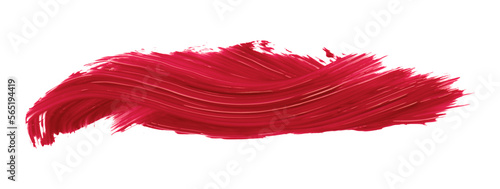 Ruddy brush isolated on transparent background, Scarlet Sage red brush, png