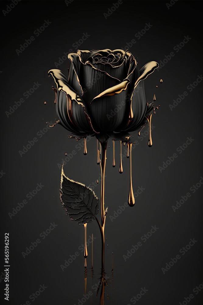Black rose and gold store