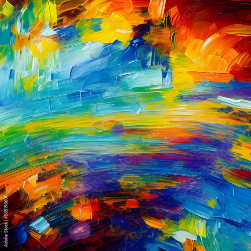 Abstract background wallpaper created by Generative AI technology