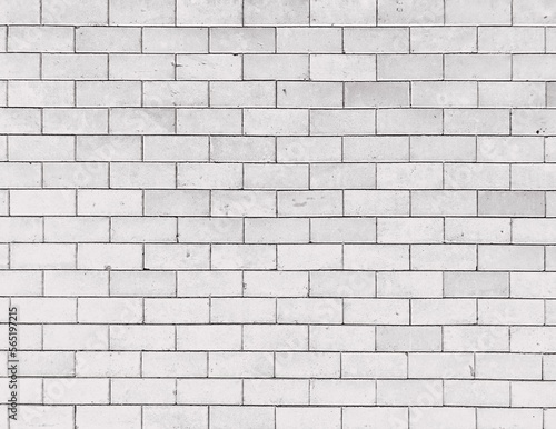 Bricks wall for abstract white brick background and texture.