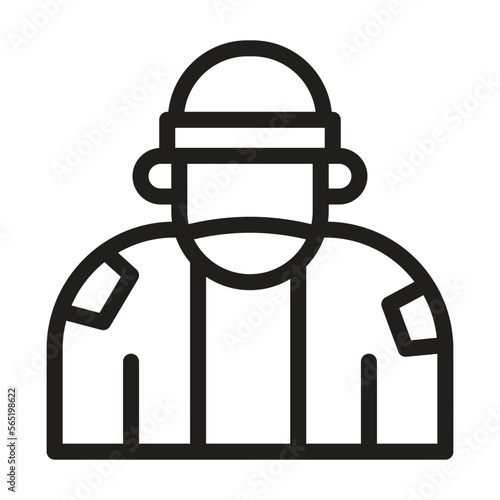homeless line icon illustration vector graphic