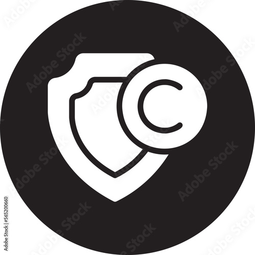 copyright glyph icon