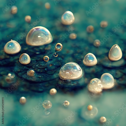 Water drops patter, Generative AI