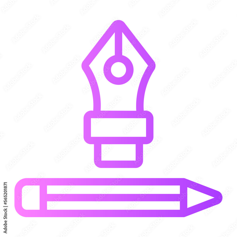 writing gradient icon writing gradient icon