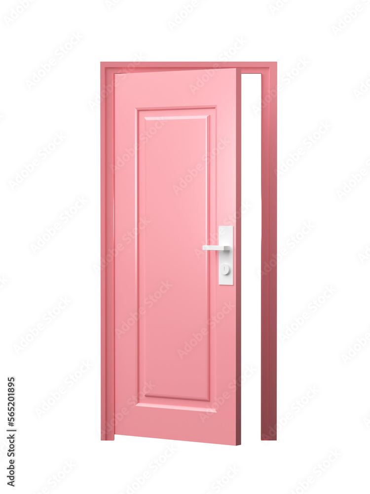 3D Door open entrance isolated on transparent background PNG file format. 3D Door open entrance isolated on transparent background PNG file format.